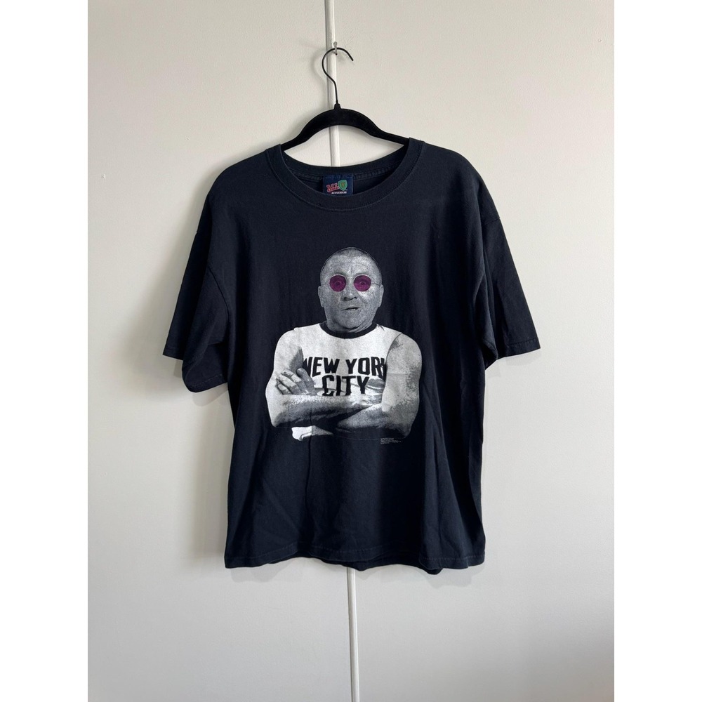 Vintage New York City Stooge Shirt Mens Large Black Parody Graphic Tee T-Shirt